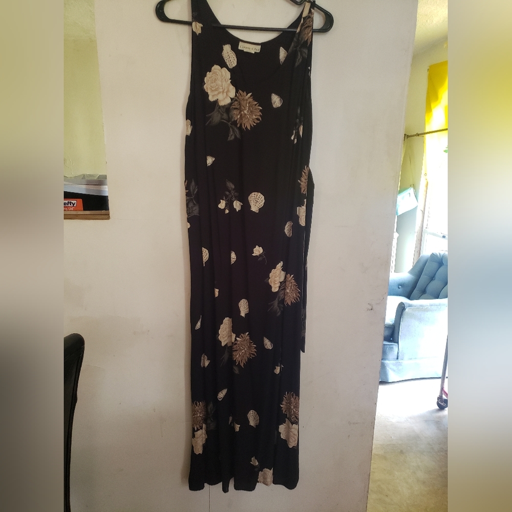 Long black dress by Connie choi size small